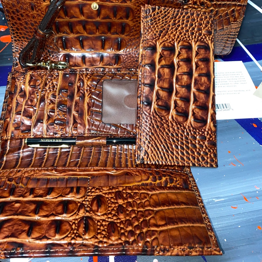 Brahmin Envelope Trifold Checkbook Wallet